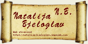 Natalija Bjeloglav vizit kartica